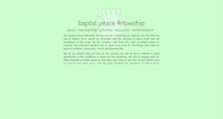Desktop Screenshot of baptist-peace.org.uk