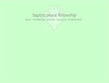Tablet Screenshot of baptist-peace.org.uk